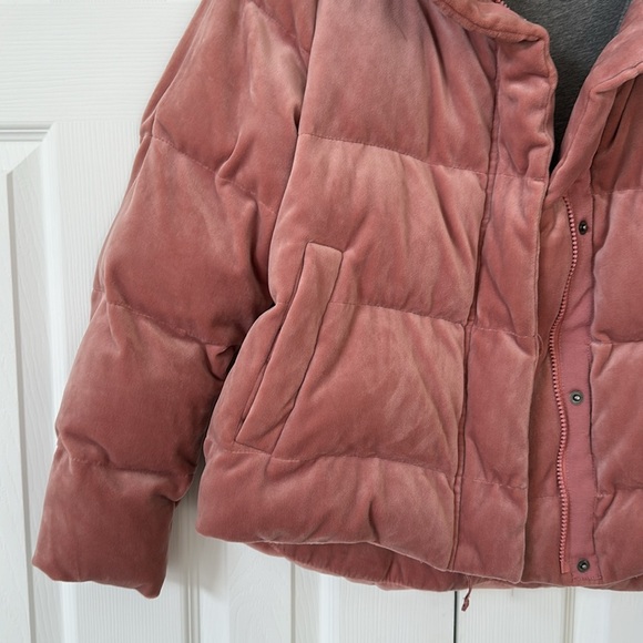 abercrombie and fitch velvet puffer jacket - Picture 3 of 5